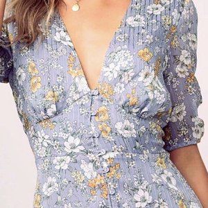 astr soleil midi dress